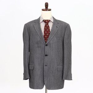 Joseph Abboud 44L Gray HT 3-Button Sport Coat Blazer Jacket P461